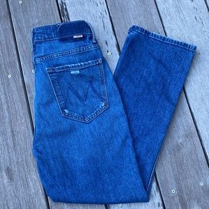 MOTHER Superior High Waisted Smokin Double Ankle - Size 28